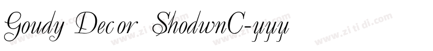 Goudy Decor ShodwnC字体转换